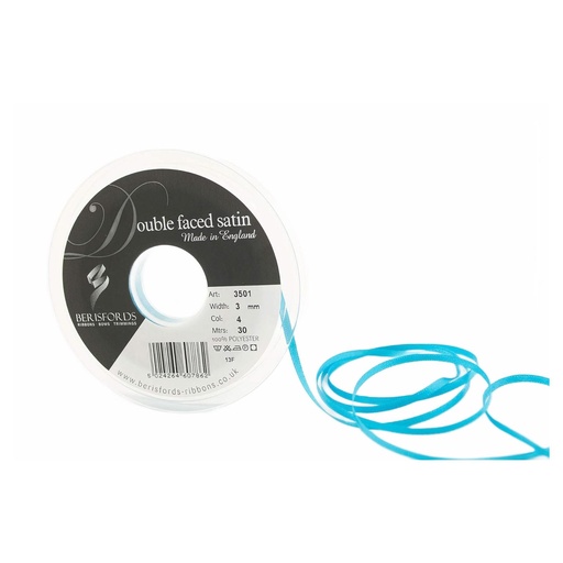 [350103#004] Berisfords Double faced satijnlint, 3mm breed, rol 30m