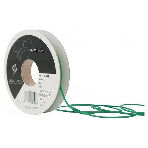 [869202#023] Berisfords cordon en satin, 2mm - 20m - Vert