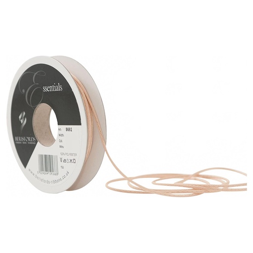 [869202#050] Berisfords cordon en satin, 2mm - 20m - Ecru