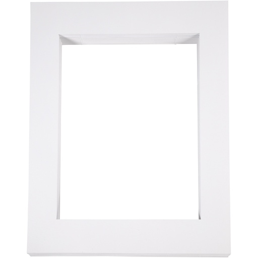 [CR23597] Passepartout lijsten wit 500gr, A3, 100 stuks