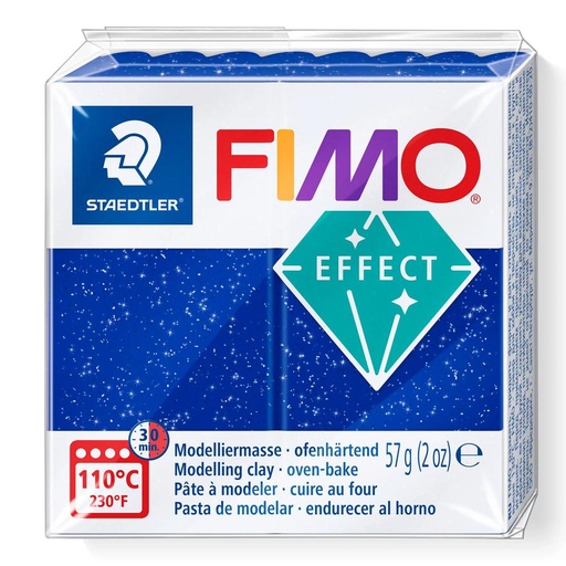 [S8010E#352] Fimo effect galaxy boetseerklei, 57gr - blauw
