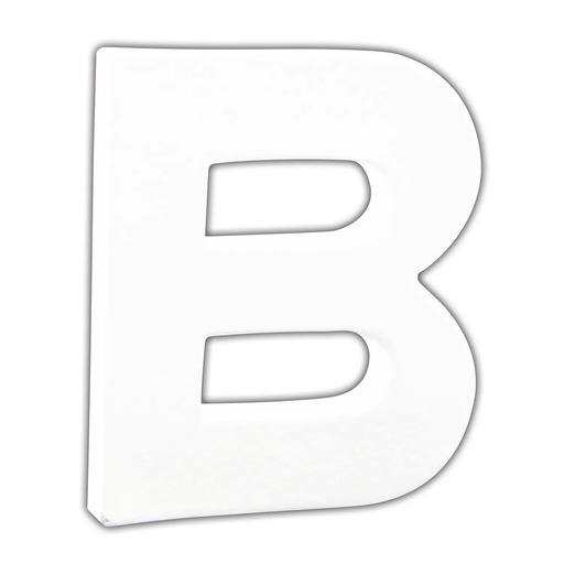 [DE-ABC#731] Décopatch Alfabet klein Letter 12cm, B. - Wit