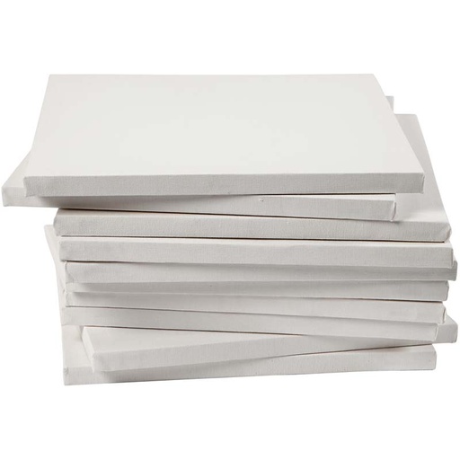 [CR25748] Châssis entoilés, prof. 1,6 cm, dim. 30x30 cm, 280 gr, blanc, 40 pièce/ 1 Pq.