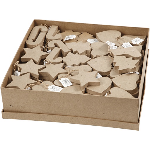 [CR26702] Kersthangers, H: 7-8 cm, 174 stuk/ 1 doos
