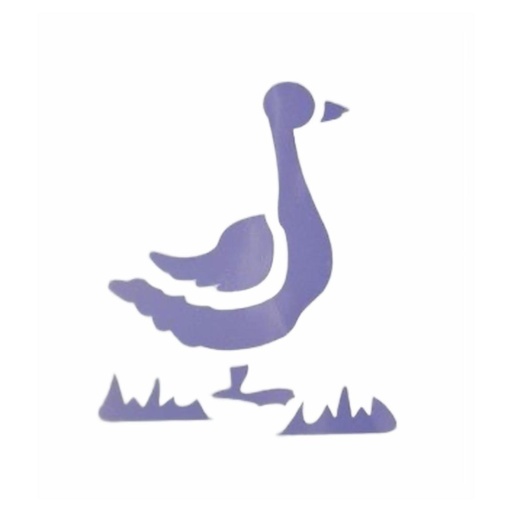 [SJ11#401] Sjabloon mini 8x8cm - Gans