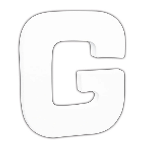 [DE-ABC#736] Décopatch lettre "G", 12cm