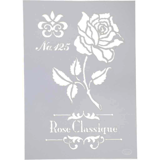 [CR26975] Flexibel sjabloon roos - 21x30 cm
