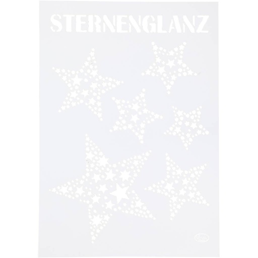 [CR26976] Flexibel sjabloon sterren - 21x30 cm