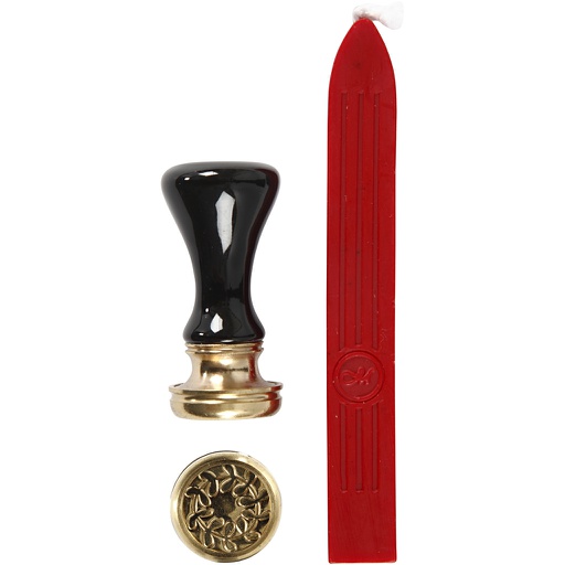 [CR270281] Zegelstempel rood, d: 17 mm
