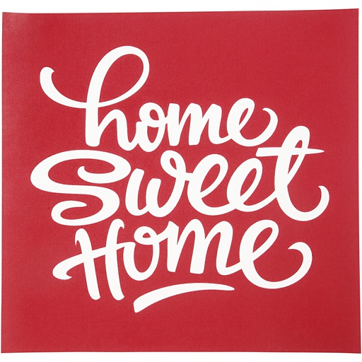 [CR27060] Pochoirs, Home sweet home, feuille 20x22 cm, 1 flles