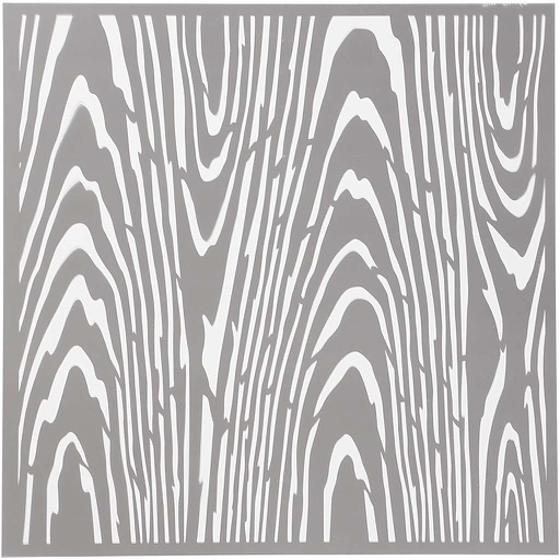 [CR27087] Pochoir, bois, dim. 30,5x30,5 cm, ép. 0,31 mm, 1 feuille