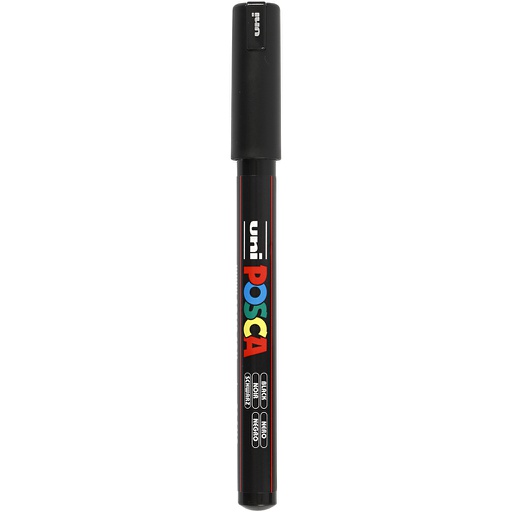 [CR272#046] Posca Marker, afm PC-1MR, lijndikte 0,7 mm, extra-fijn, zwart, 1 stuk