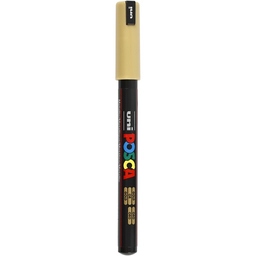 [CR272#810] Posca Marker, afm PC-1MR, lijndikte 0,7 mm, extra-fijn, goud, 1 stuk