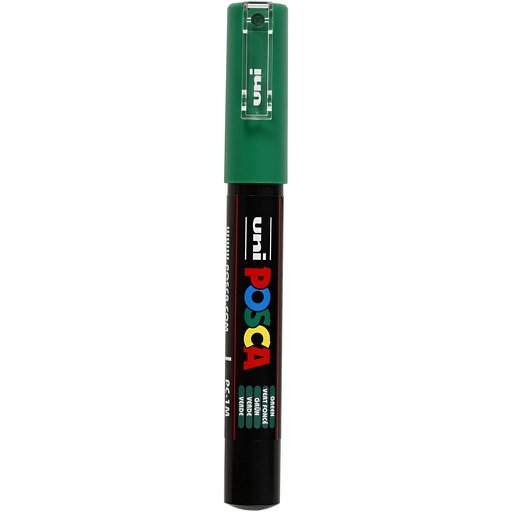[CR273#033] Marqueur Posca, dim. PC-1M, trait 0,7 mm, extra fin, vert clair, 1 pièce
