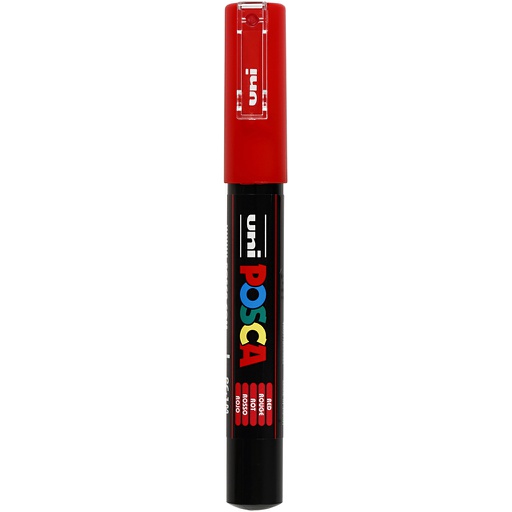[CR273#040] Posca Marker, afm PC-1M, lijndikte 0,7 mm, extra-fijn, rood, 1 stuk