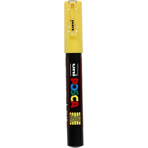 [CR273#044] Marqueur Posca, dim. PC-1M, trait 0,7 mm, extra fin, jaune, 1 pièce