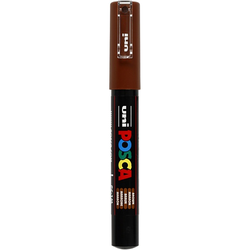 [CR273#045] Posca Marker, afm PC-1M, lijndikte 0,7 mm, extra-fijn, bruin, 1 stuk