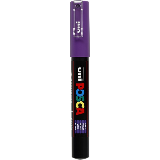 [CR273#055] Marqueur Posca, dim. PC-1M, trait 0,7 mm, extra fin, violet, 1 pièce