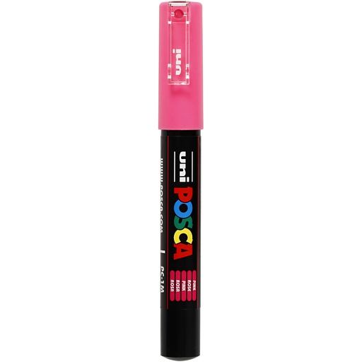 [CR273#056] Marqueur Posca, dim. PC-1M, trait 0,7 mm, extra fin, rose, 1 pièce