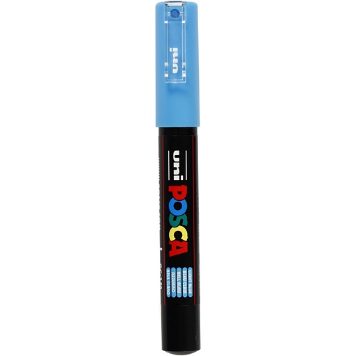 [CR273#057] Posca Marker, afm PC-1M, lijndikte 0,7 mm, extra-fijn, lichtblauw, 1 stuk