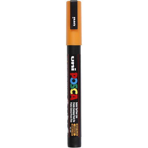 [CR274#024] Posca Marker, afm PC-3M, lijndikte 0,9-1,3 mm, fijn, bright yellow, 1 stuk