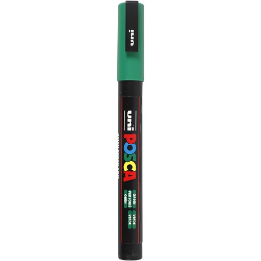 [CR274#036] Posca Marker, afm PC-3M, lijndikte 0,9-1,3 mm, fijn, groen, 1 stuk