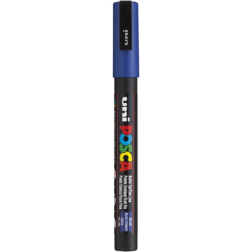 [CR274#041] Posca verfstift PC3M Fijne conische punt - Donkerblauw