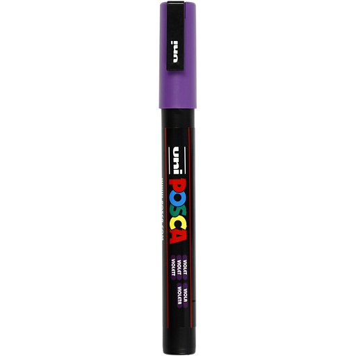 [CR274#055] Feutre Posca, dim. PC-3M, trait 0,9-1,3 mm, violet, 1 pièce