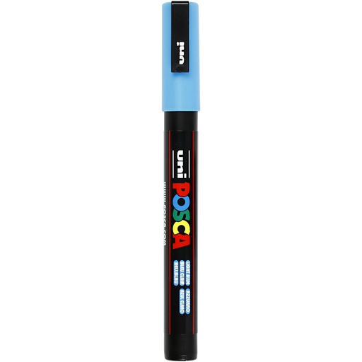 [CR274#057] Marqueur Posca, dim. PC-3M, trait 0,9-1,3 mm, fin, bleu clair, 1 pièce