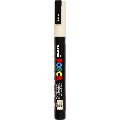 [CR274#088] Posca Marker, afm PC-3M, lijndikte 0,9-1,3 mm, fijn, beige, 1 stuk