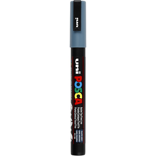 [CR274#096] Posca verfstift PC3M Fijne conische punt - Leigrijs