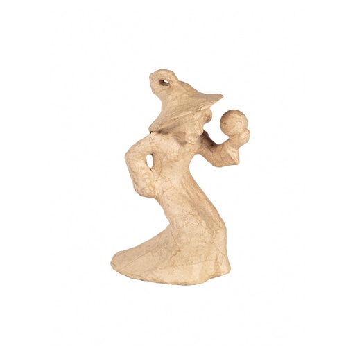 [DE-SA#233] Décopatch Figurine SA "Sorcière avec boule de cristal" (15x8x20cm)
