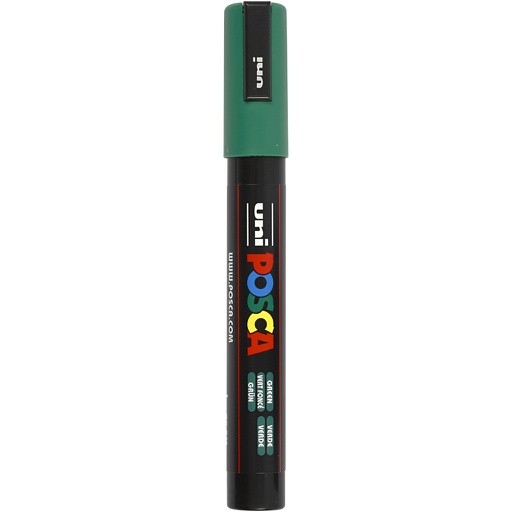[CR276036] Posca Marker, afm PC-5M, lijndikte 2,5 mm, medium, groen, 1 stuk