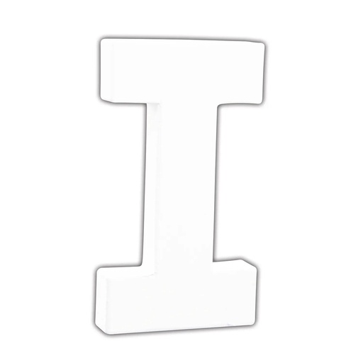 [DE-ABC#738] Décopatch Alfabet klein Letter 12cm, I. - Wit