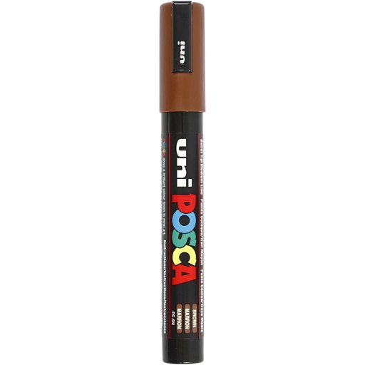[CR276045] Posca Marker, afm PC-5M, lijndikte 2,5 mm, medium, bruin, 1 stuk