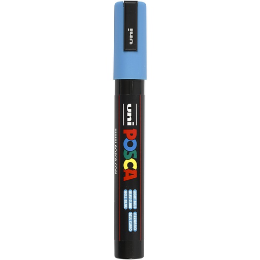 [CR276057] Marqueur Posca, dim. PC-5M, trait 2,5 mm, moyen, bleu clair, 1 pièce