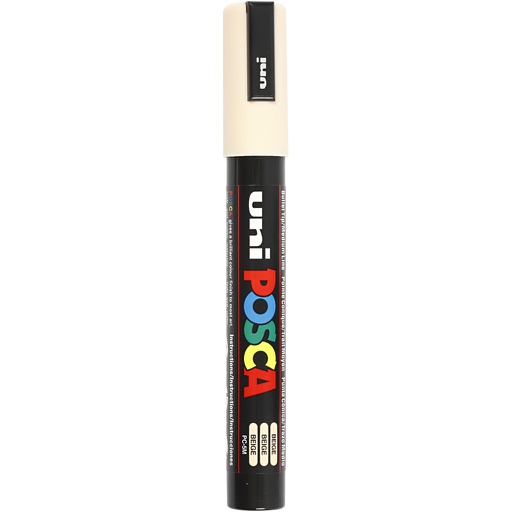 [CR276088] Posca Marker, afm PC-5M, lijndikte 2,5 mm, medium, beige, 1 stuk