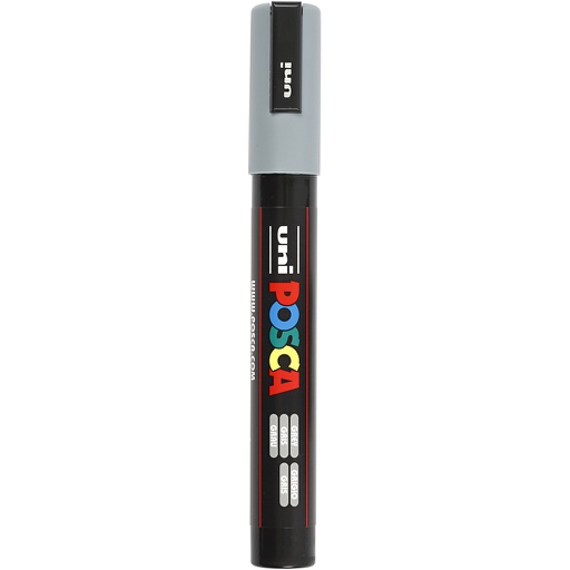 [CR276095] Marqueur Posca, dim. PC-5M, trait 2,5 mm, moyen, gris, 1 pièce