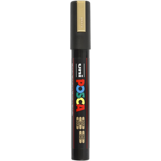 [CR276810] Marqueur Posca, dim. PC-5M, trait 2,5 mm, moyen, or, 1 pièce