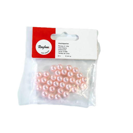 [R1604016] Waskralen, 8 mm ø, roze, 32st., ZB-zak 
