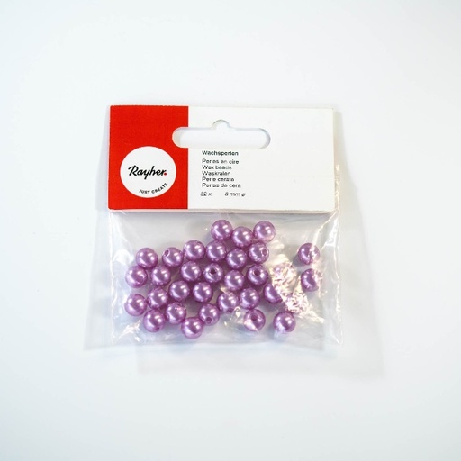 [R1604039] Waskralen, 8 mm ø, d.lila, 32st., ZB-zak 