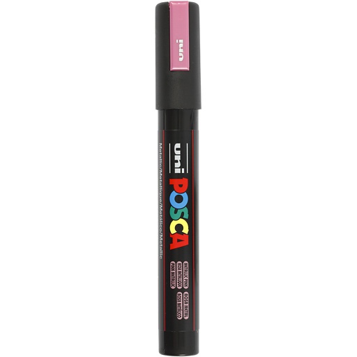 [CR276850] Marqueur Posca, dim. PC-5M, trait 2,5 mm, moyen, pink métallique, 1 pièce