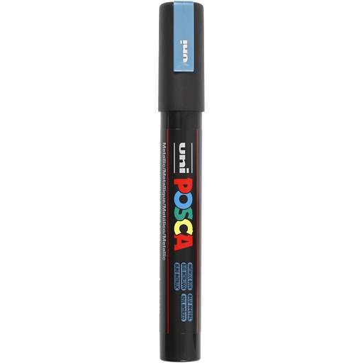 [CR276880] Posca Marker, afm PC-5M, lijndikte 2,5 mm, medium, metallic blauw, 1 stuk