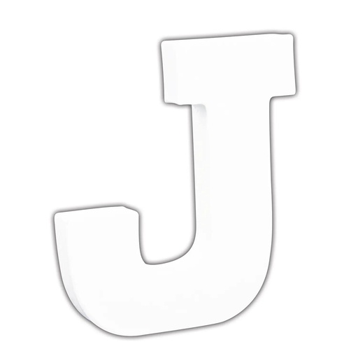 [DE-ABC#739] Décopatch Alfabet klein Letter 12cm, J. - Wit