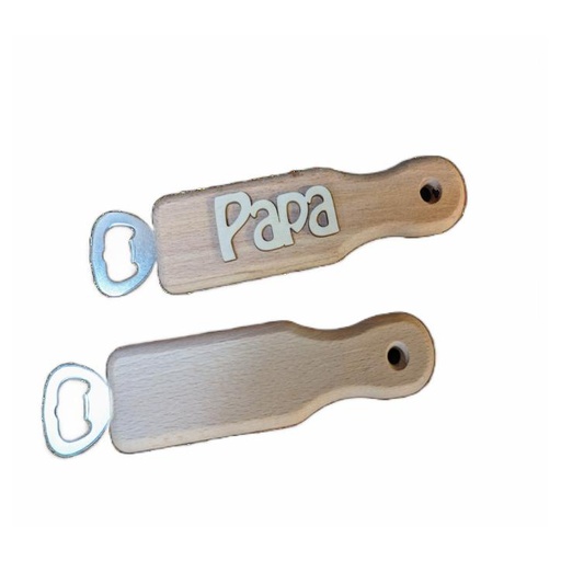 [054117] Flesopener breed model, 21x6 cm - Beukenhout