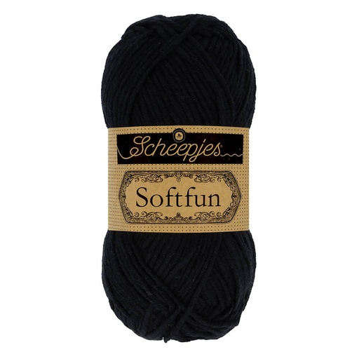 [SF500#2408] Scheepjes Softfun 10x50g - 2408 Black