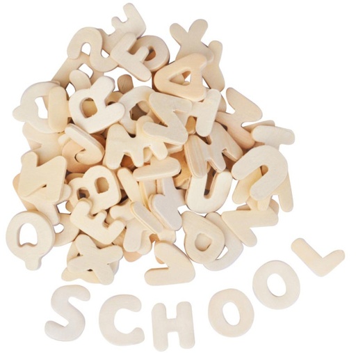 [P2470689] Lettres en bois, A-Z - 300 pieces
