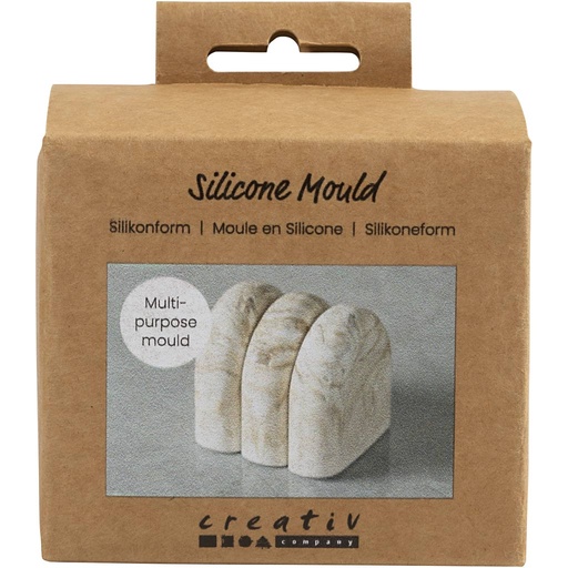 [CR371193] Siliconen Vorm, Bogen, H: 5 cm, d 4,5 cm, B: 4 cm, 1 stuk/ 1 doos