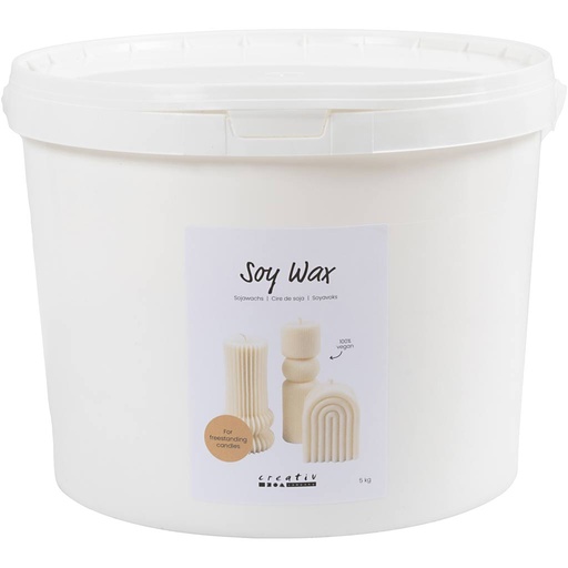 [CR73479] Cire de soja, Pour bougies autoportantes, crème, 5 kg/ 1 Pq.