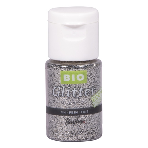 [R39588610] Bio glitter Eco friendly, fijn, brilj. zilver, flesje 7g